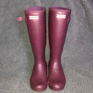 TALL MATTE HUNTER RAIN BOOTS
